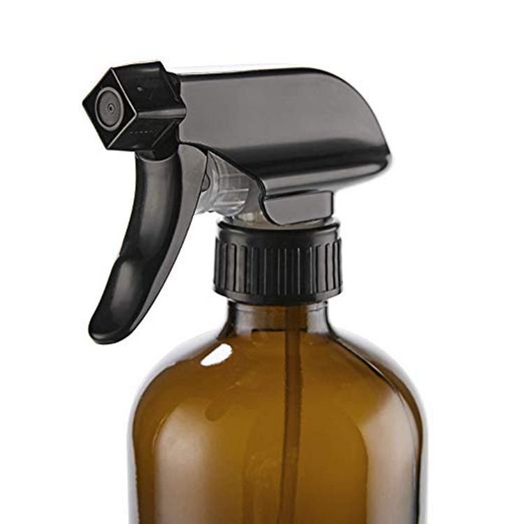 wholesale amber empty 16oz perfume glass bottle spray with trigger sprayer