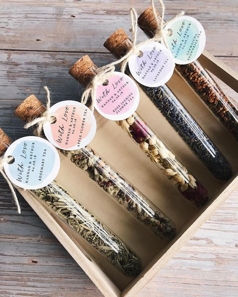 wholesale and custom made different size tea packaging glass test tube bottle with cork lid