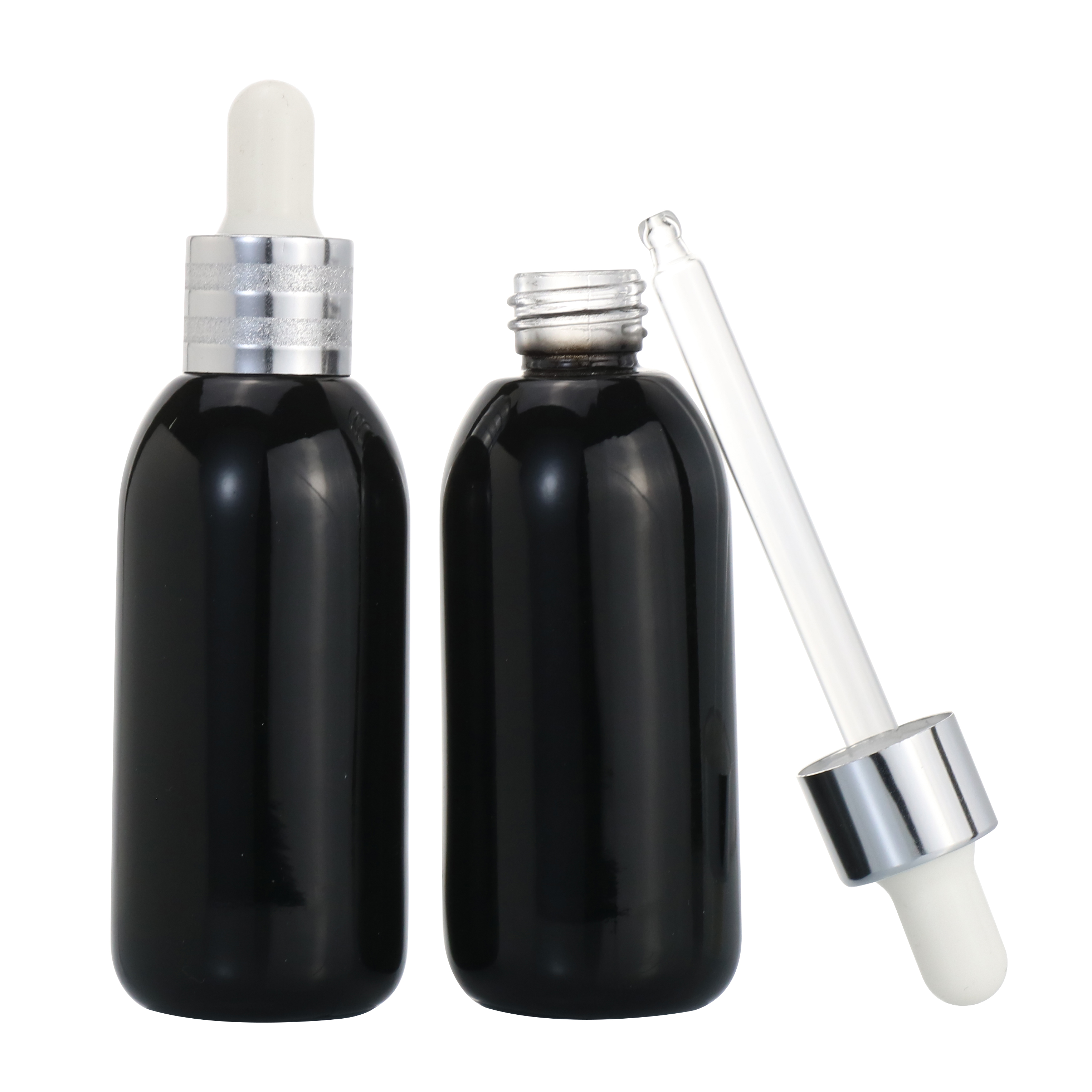 wholesale beard oil glass spray bottle empty for cosmetic packing 30ml 40ml 50ml