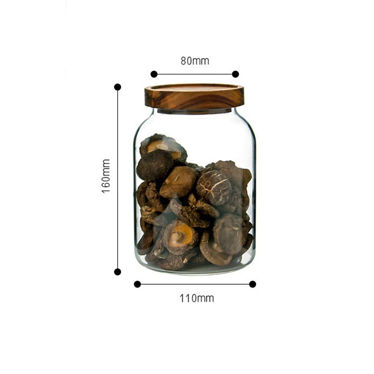 wholesale borosilicate 1200ml,2000ml,2800ml glass storage jar for home