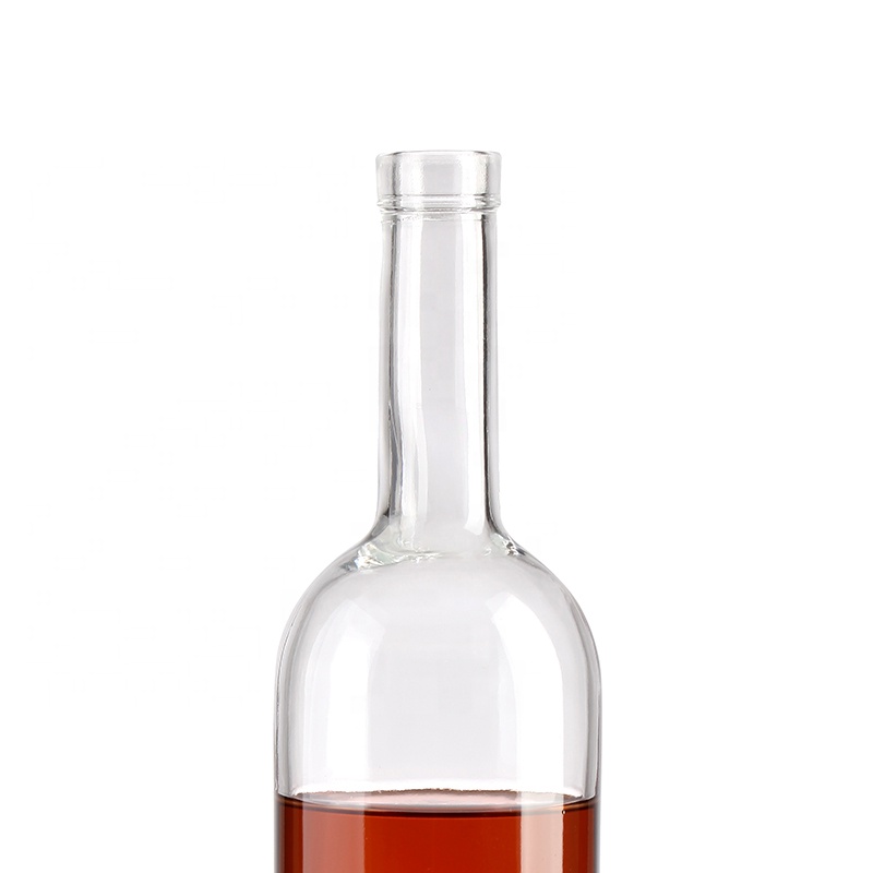 wholesale bottles for vodka gin empty bottle 500ml 700ml 750ml 1000ml round liquor fancy vodka glass bottle