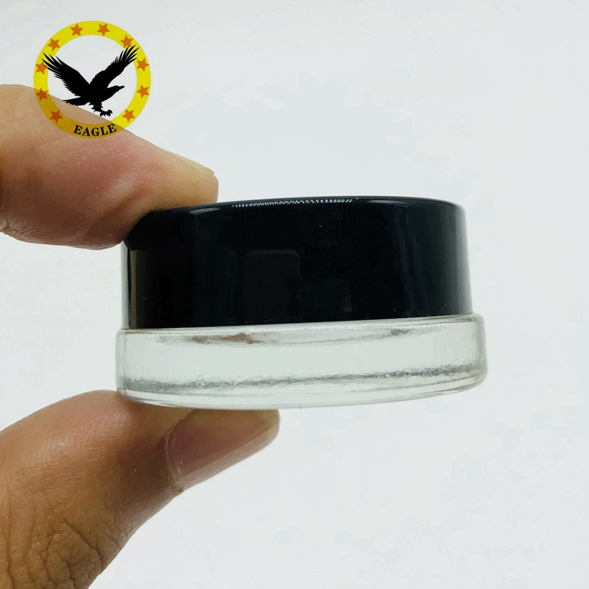 wholesale cheap 7ml airtight glass Concentrate Container Cosmetics packaging Lip Balm Containers Make-up Containers Wax Dab jar