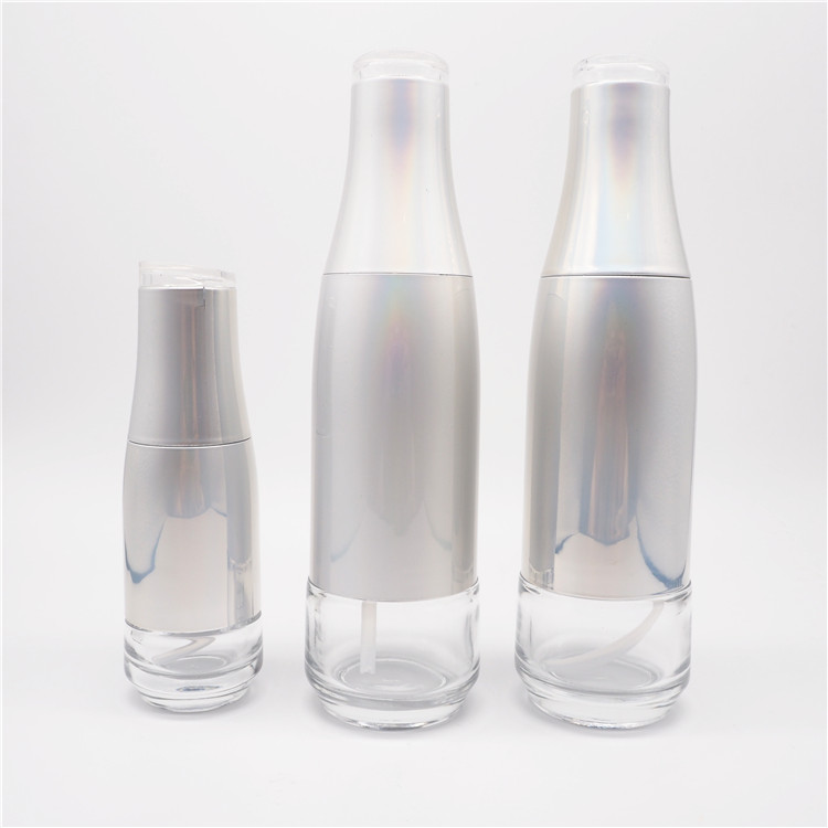 wholesale cheap price personal use grey colored 50g cosmetic glass jars and bottles