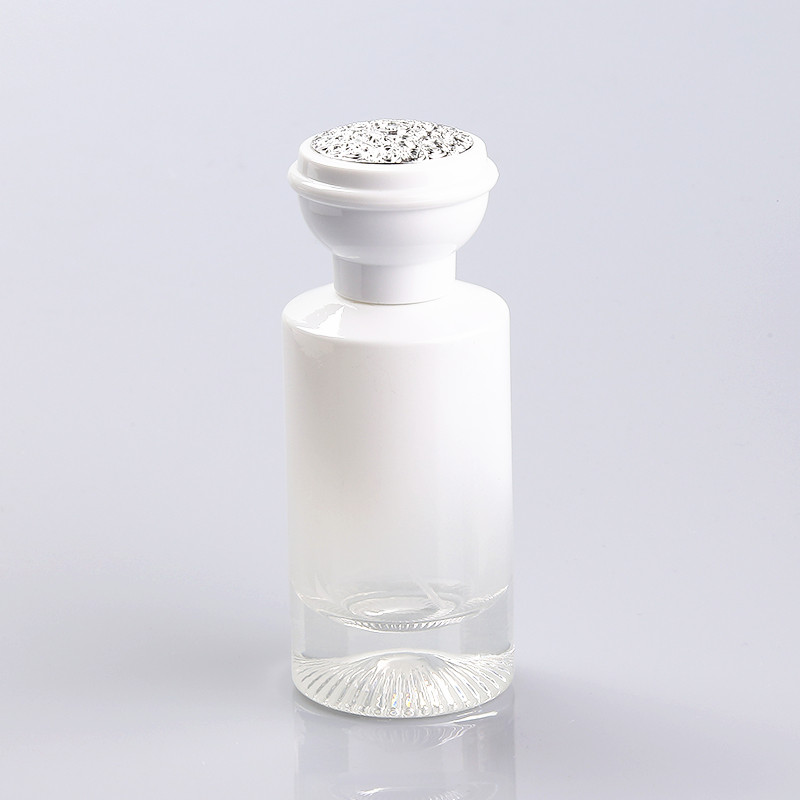 wholesale china luxury cylinder empty gold perfume glass bottle 50 ml