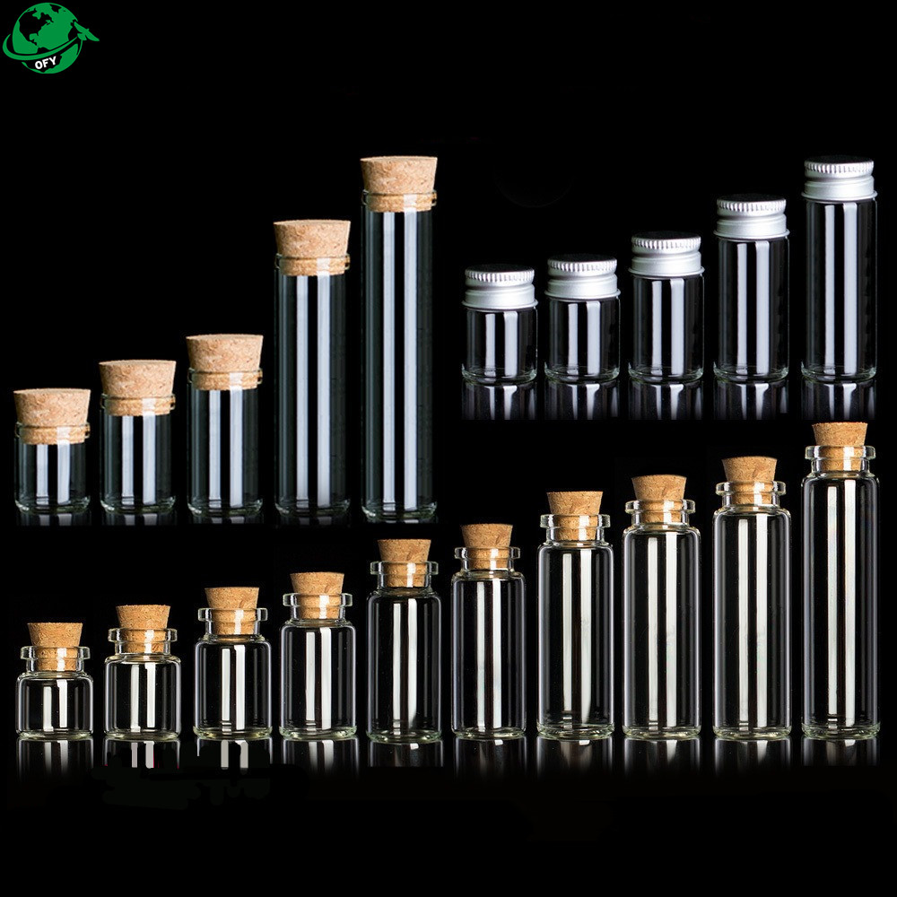 wholesale clear 30ml glass vials with cap for packaging