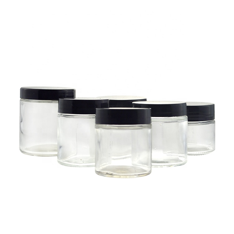 wholesale clear glass wide mouth 500ml 16 oz airtight glass jar with lid