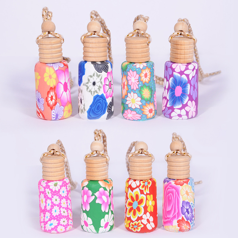 wholesale colourful 15ml aroma car perfume diffuser glass bottle