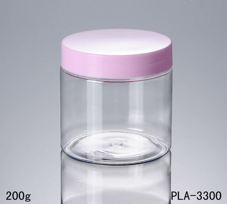 wholesale cosmetic cream powder jar 50g 100g 200g different size wide mouth clear jar with pink lids for powder cosmetic cream