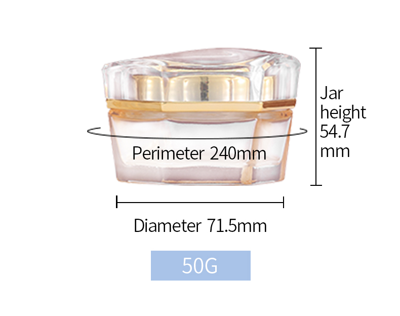 wholesale cosmetic glass face cream jars 50g cosmetic glass jar with lids