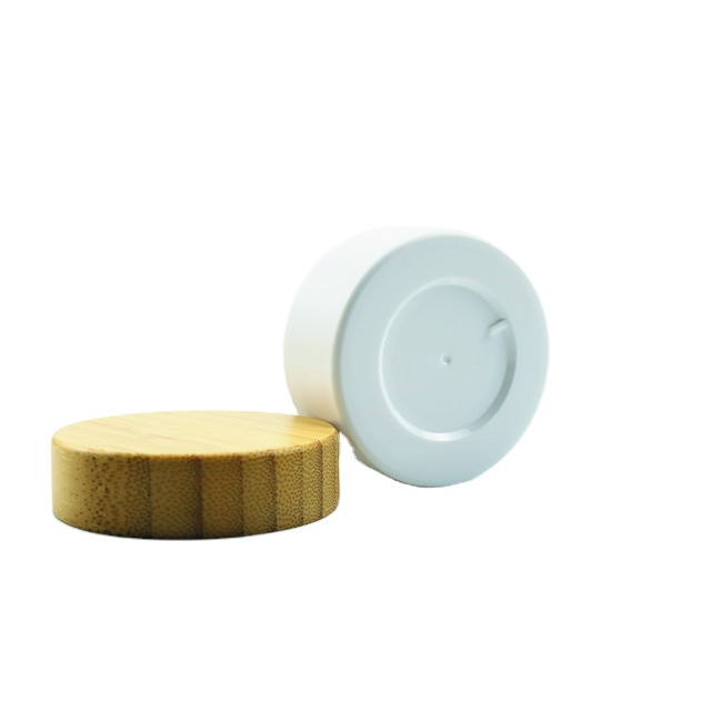wholesale cosmetic jars empty bamboo lid 1oz 2oz 4oz 6oz 8oz