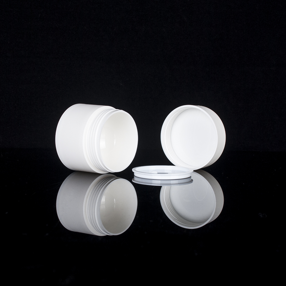 wholesale cosmetic packaging hot sale customized color round skin care cream empty plastic jar 15 30 50 ml