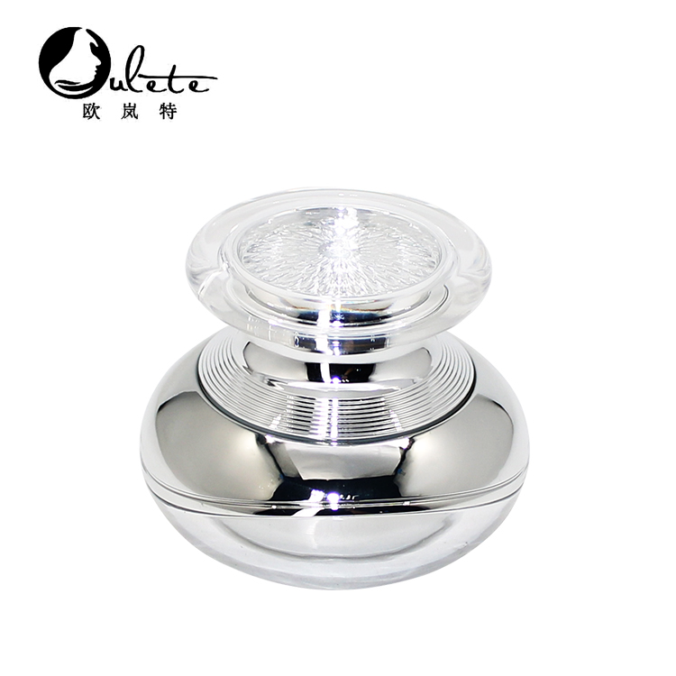wholesale cosmetic packaging hot sale plastic cream jar customized color round acrylic jar 15 30 50 ml