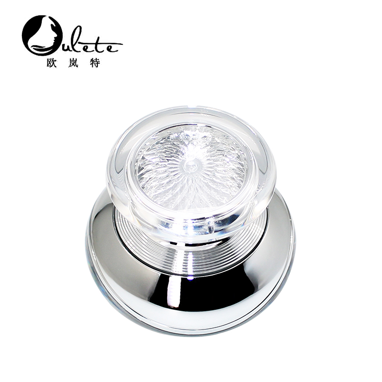 wholesale cosmetic packaging hot sale plastic cream jar customized color round acrylic jar 15 30 50 ml