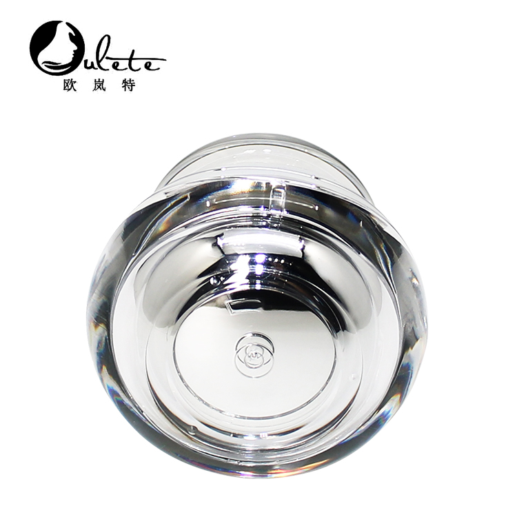 wholesale cosmetic packaging hot sale plastic cream jar customized color round acrylic jar 15 30 50 ml