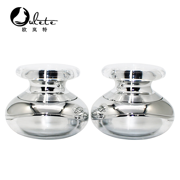 wholesale cosmetic packaging hot sale plastic cream jar customized color round acrylic jar 15 30 50 ml