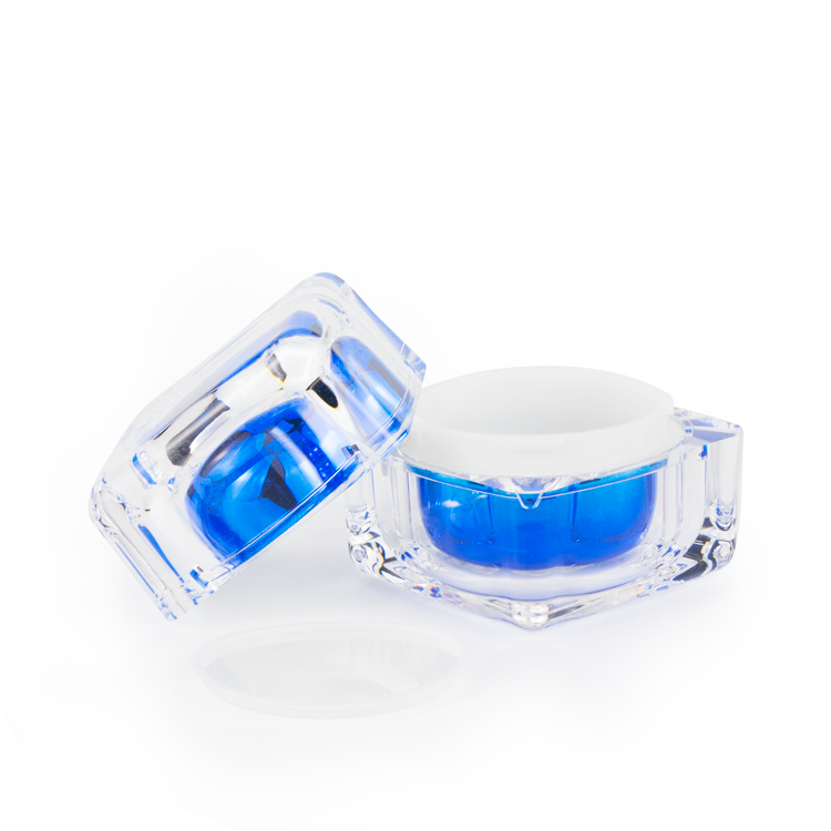 wholesale cosmetic packaging hot sale plastic cream jar customized color round acrylic jar 30 g 50 g