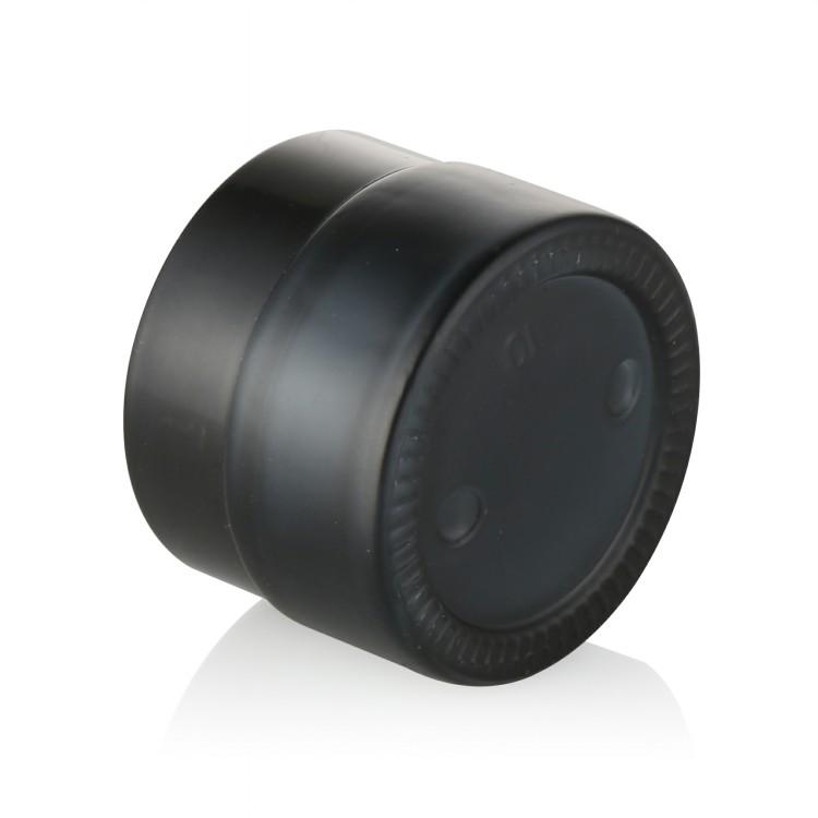 wholesale cosmetic packaging luxury 50g empty black glass cosmetic jar