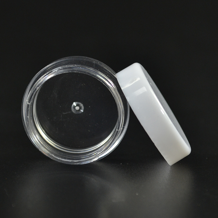 wholesale cosmetic packaging mini sample skin care cream 3g 5g 10g 15g 20g clear plastic jar