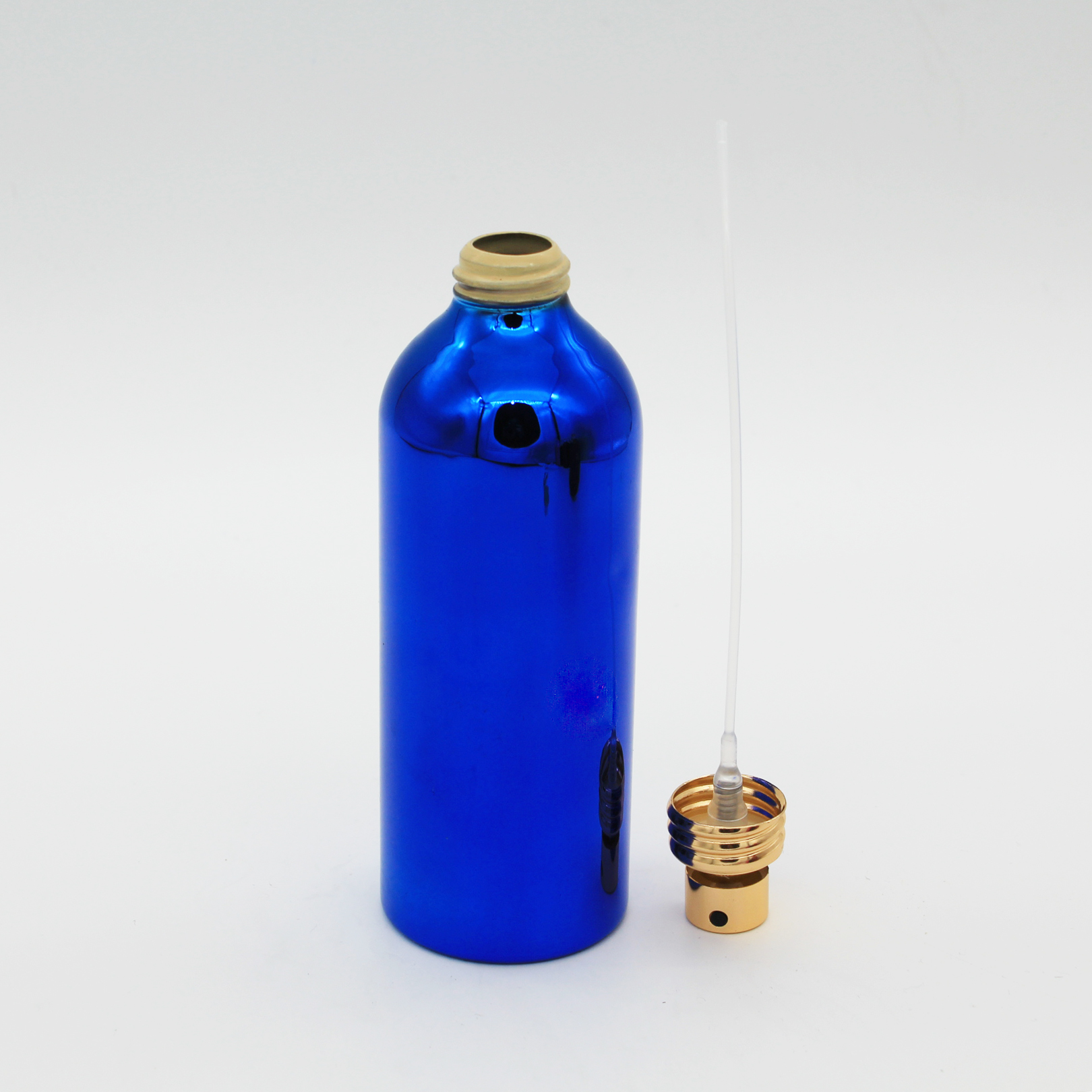 wholesale cosmetic packaging multi color 100ml spray aluminium perfume bottle