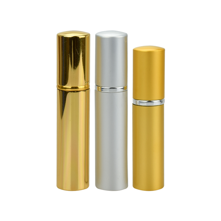 wholesale cosmetic packaging perfume tester bottle aluminum cap 5 ml