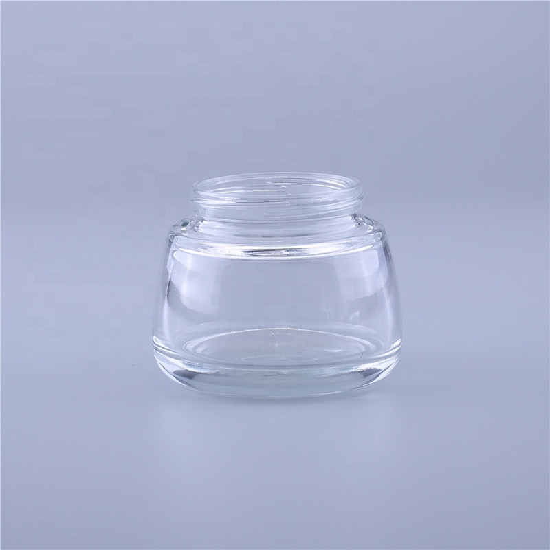 wholesale cosmetic packing jars 100g body scrub packaging new style glass jar GJ100K