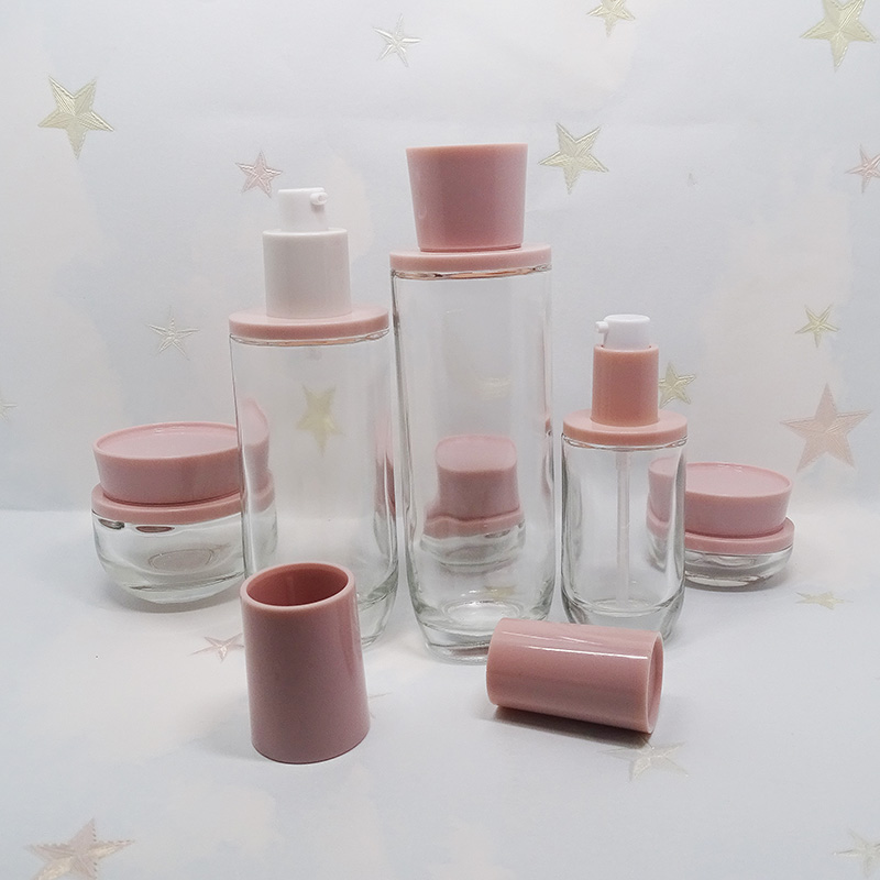 wholesale cosmetic skin care serum Oval bottom 40ml 100ml 120ml luxury lotion pump bottle