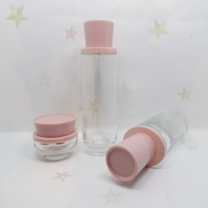 wholesale cosmetic skin care serum Oval bottom 40ml 100ml 120ml luxury lotion pump bottle