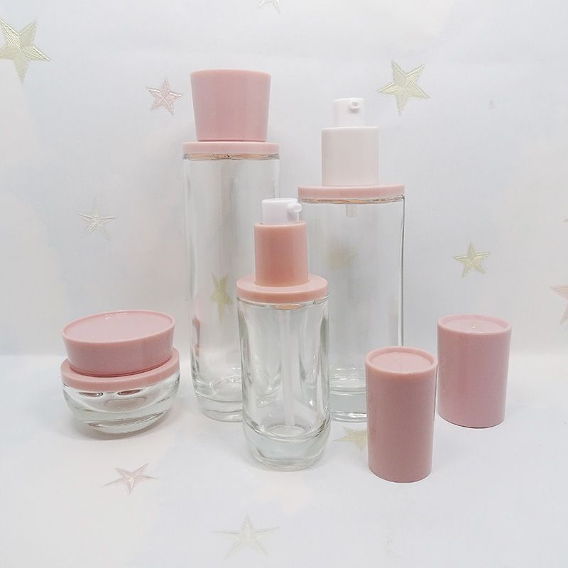 wholesale cosmetic skin care serum Oval bottom 40ml 100ml 120ml luxury lotion pump bottle