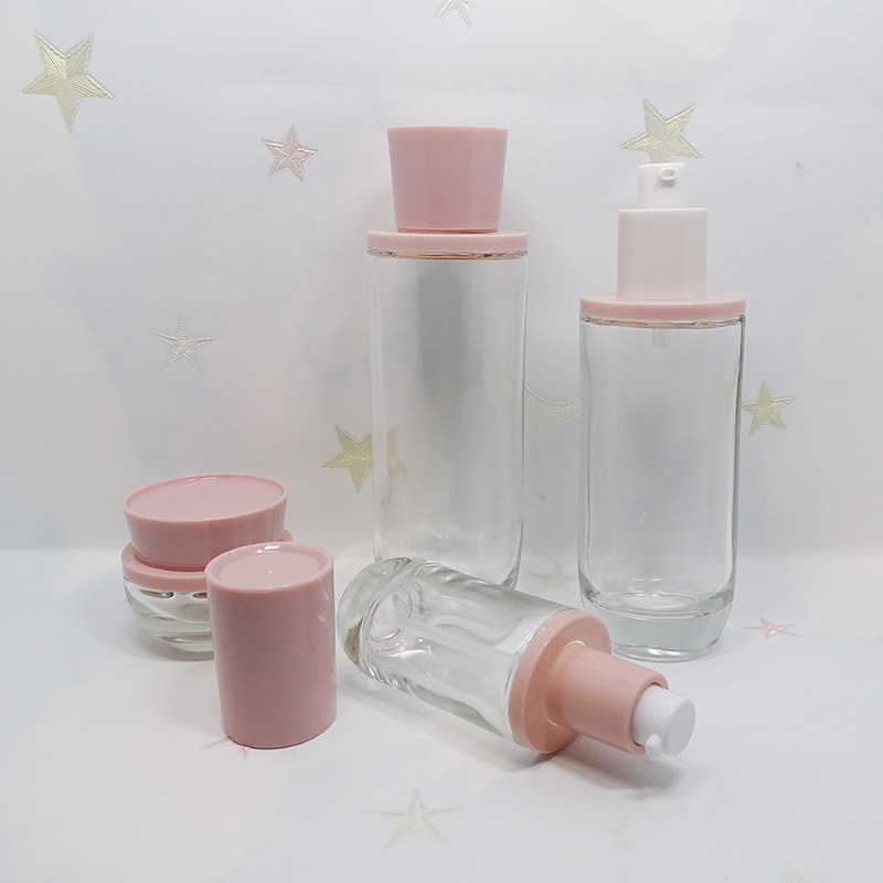 wholesale cosmetic skin care serum Oval bottom 40ml 100ml 120ml luxury lotion pump bottle