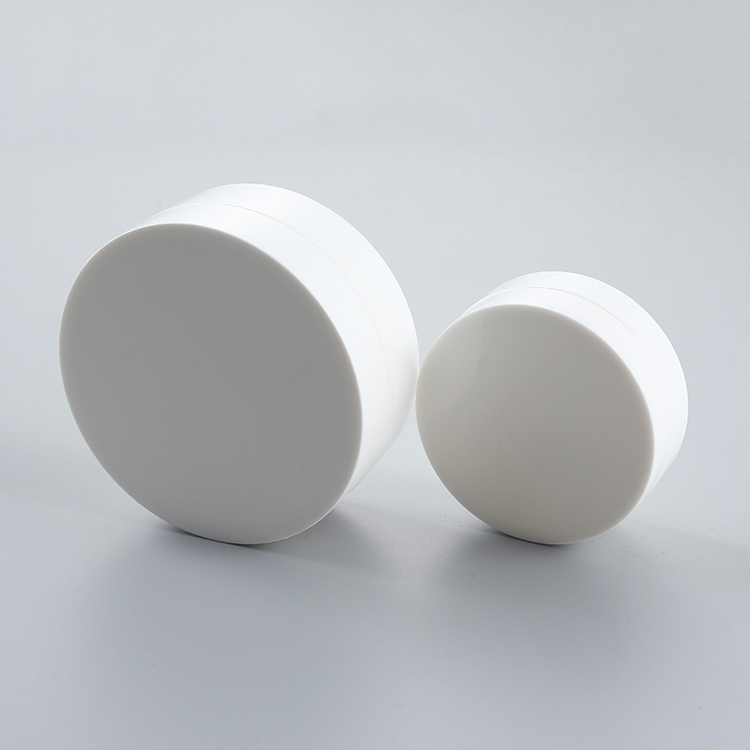 wholesale custom 30ml 100ml PP white round flat cosmetic jars suppliers for packaging