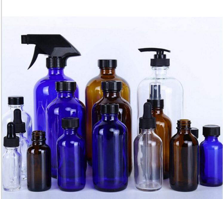 wholesale custom 5ml 10ml 15ml 30ml 50ml 60ml 100ml 120ml 150ml 200ml 250ml 500ml  spray pdropper pharmaceutical glass bottles