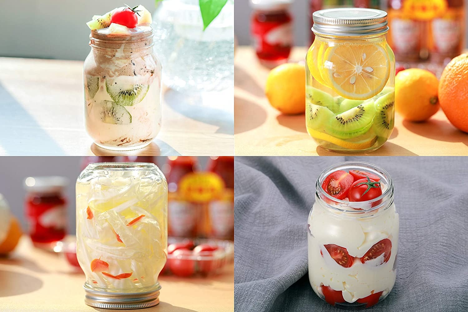 wholesale custom Amazon HOT Selling Cheap High quality glass mason jar bags