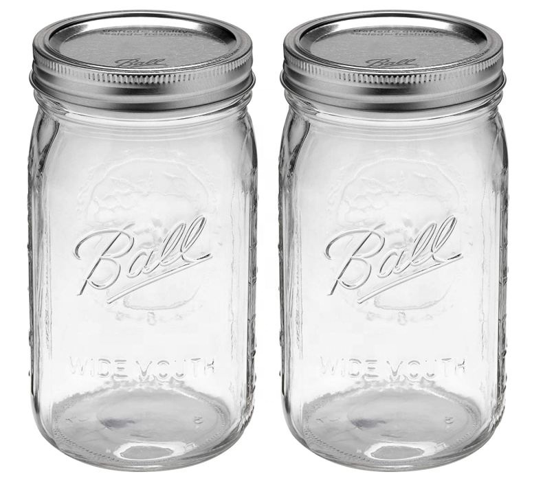 wholesale custom Cheap Amazon HOT Selling glass bottle mason jar with lid