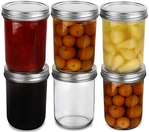 wholesale custom Cheap Amazon HOT Selling large Wide Mouth Mason Jars 16 oz
