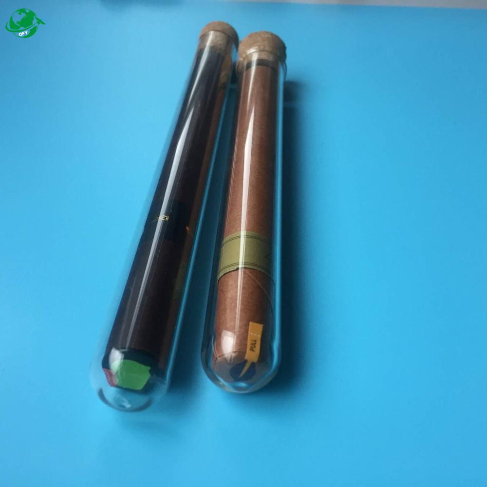 wholesale custom OEM glass pre roll tube with cork lid