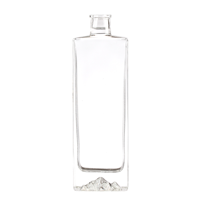 wholesale custom beer empty glass bottle 500ml 700ml 1000ml   bottle whiskey  750ml liquor glass bottle