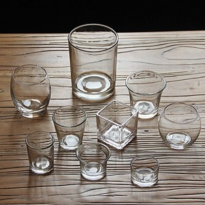 wholesale custom clear 50ml 100ml 200m glass Candle Jar