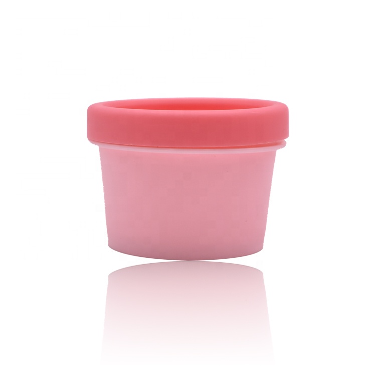 wholesale custom color cosmetic package airtight beauty 50g pink plastic pp jar for ice cream