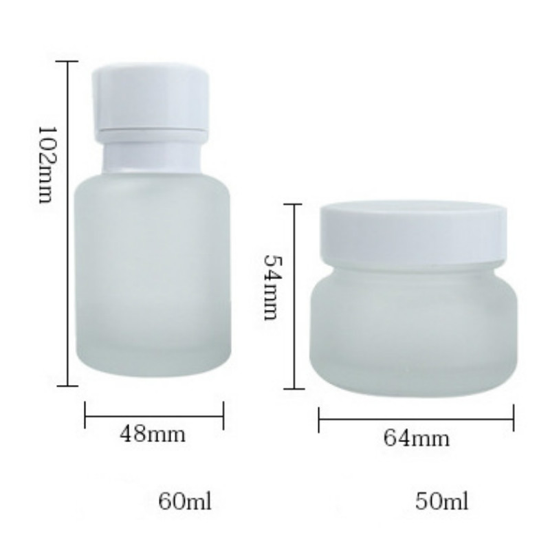 wholesale custom color luxury cosmetic containers packaging manufacturer 50g glass cream jar