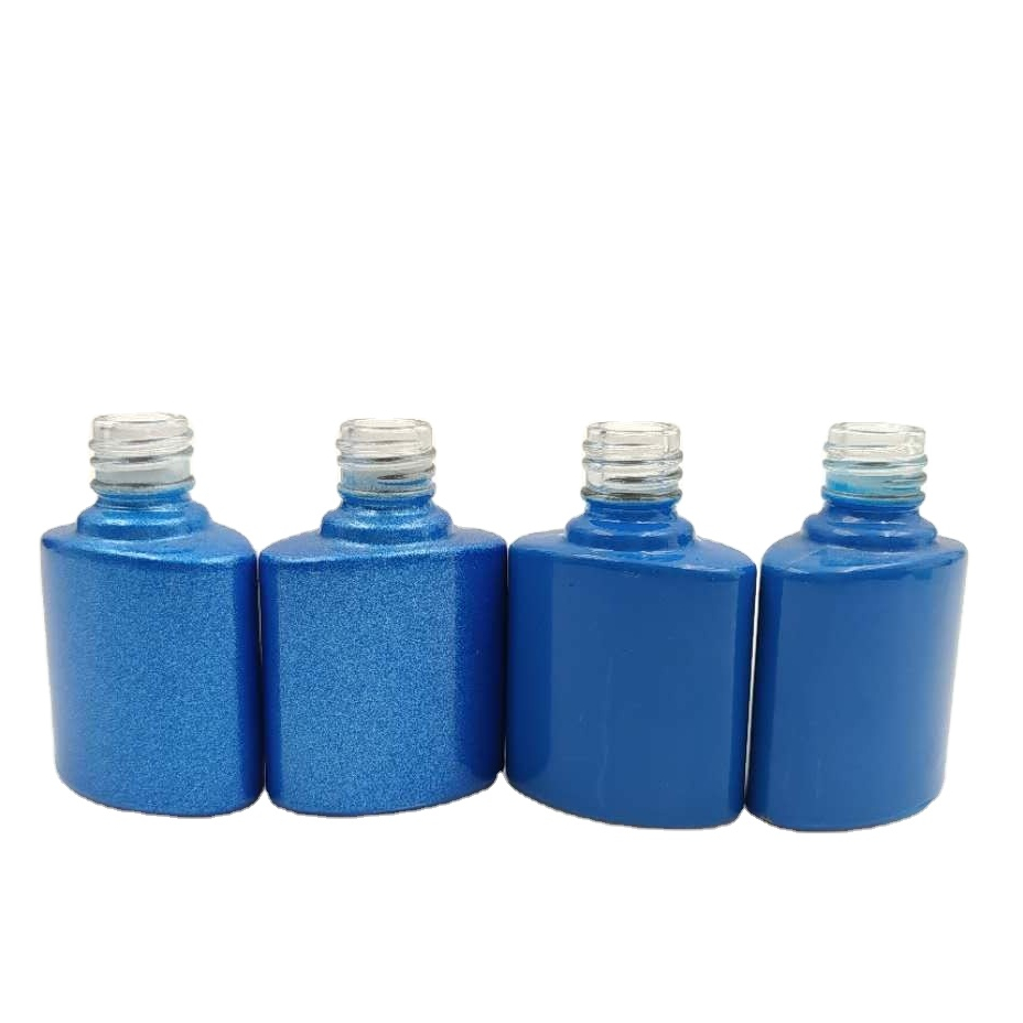 wholesale custom design pink color 8ml empty uv gel nail polish bottle with brush