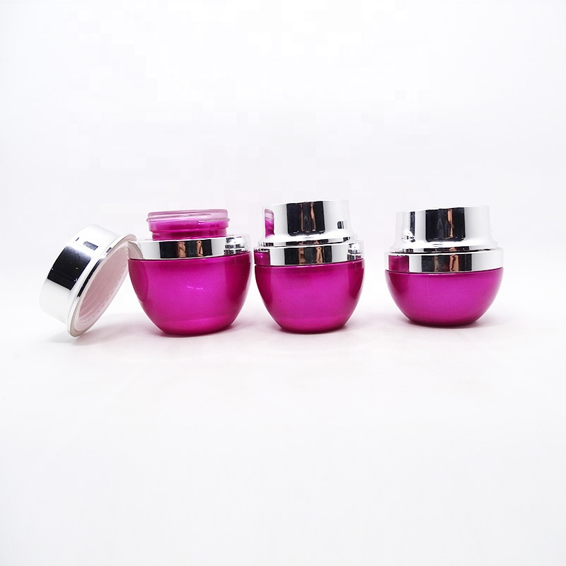 wholesale custom empty 30ml 50ml facial cream serum glass jars cosmetic packaging containers