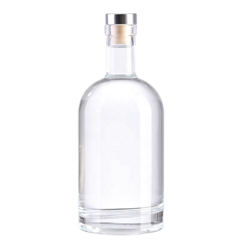 wholesale custom glass bottle for gin empty 200ml 250ml gin bottle 500ml cork gin glass bottle 750ml