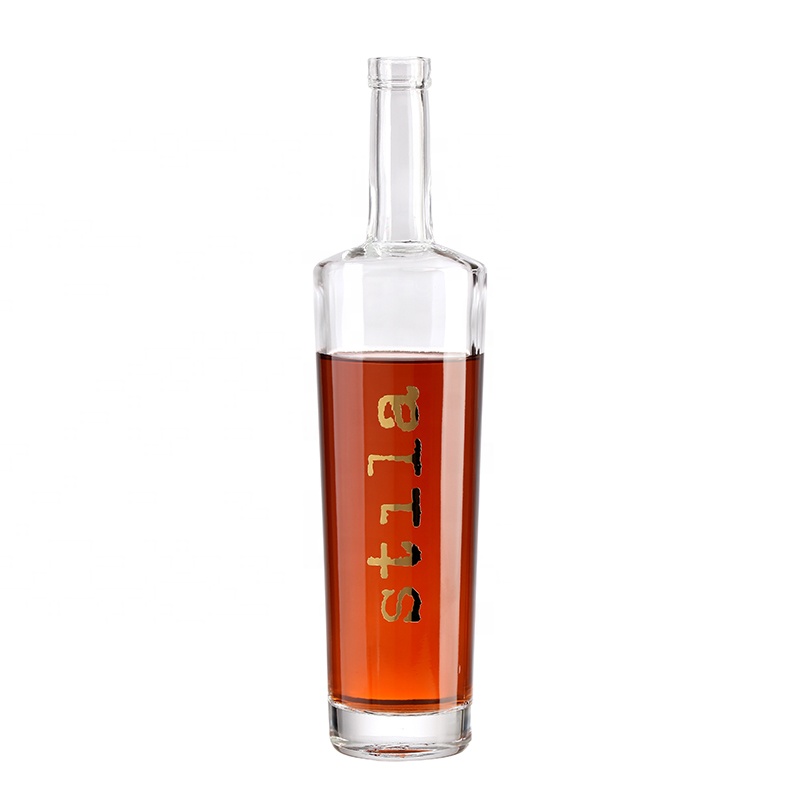 wholesale custom wine glass bottle 500ml 700ml 750ml 1000ml whiskey liquor square vodka glass bottle