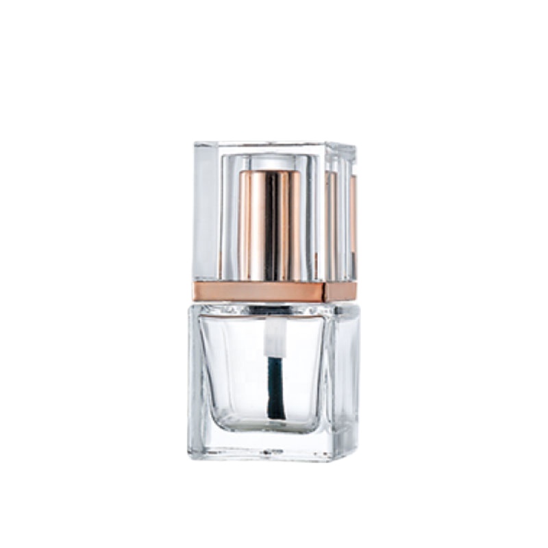 wholesale customize 8ml 10ml black round empty uv gel nail polish oil bottle with matte black caps and brush