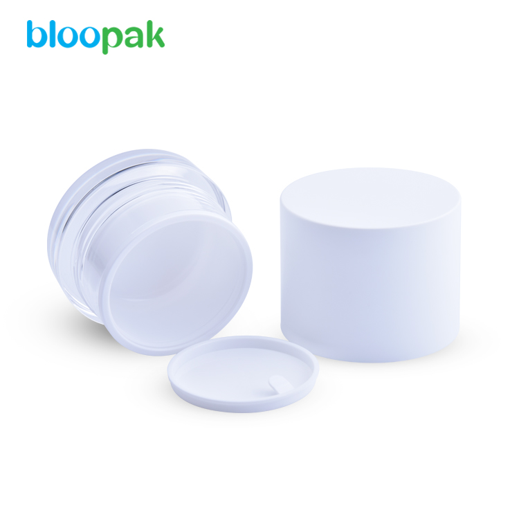 wholesale customized colors ABS lid with acrylic cosmetic cream jar 15ml 30ml 50ml jar