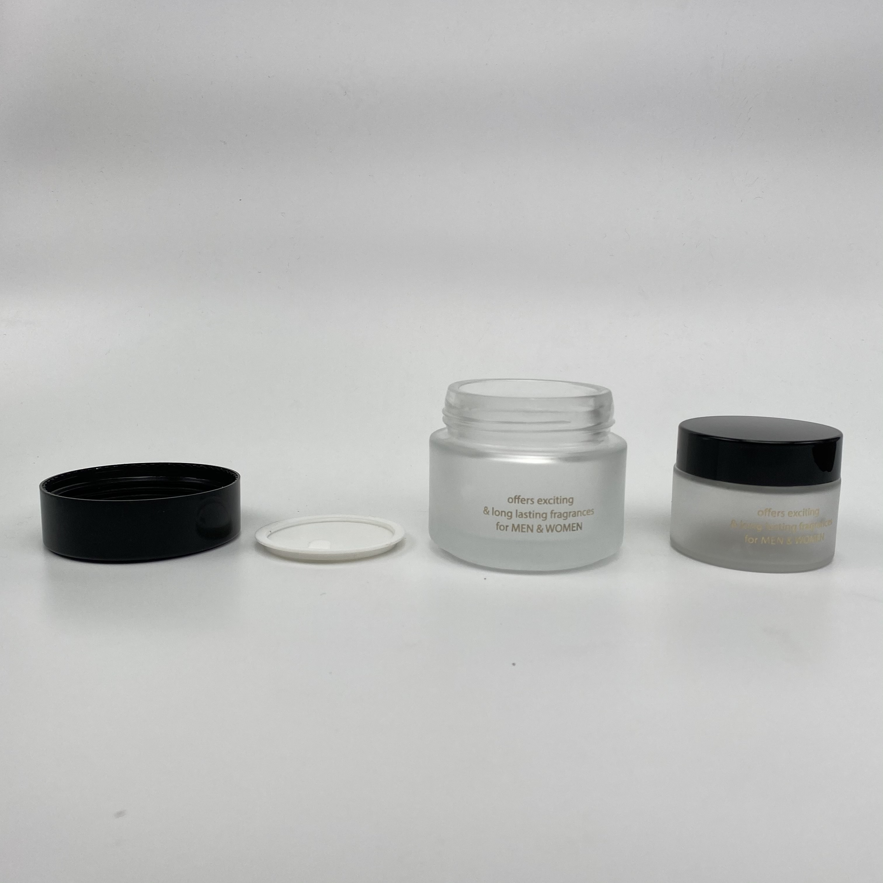 wholesale cute small mini 50g 67g glass cosmetic cream jar in bulk