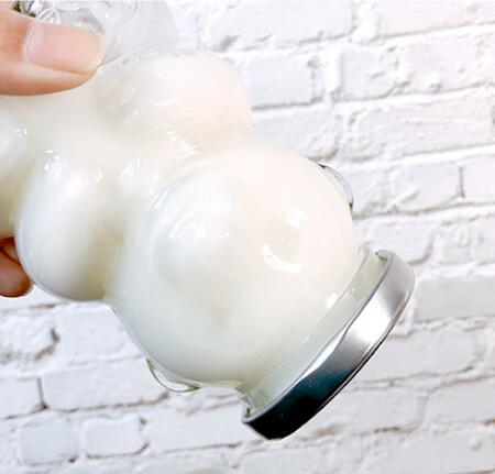 wholesale decorative teddy bear shaped clear glass jar and container supplier with lids