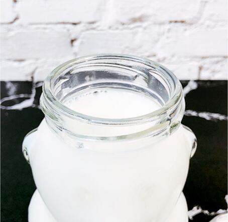 wholesale decorative teddy bear shaped clear glass jar and container supplier with lids