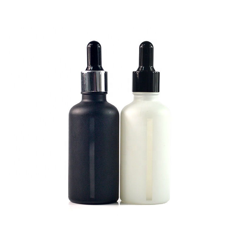 wholesale e liquid 10ml 15ml 30ml 50ml 100ml matte white black glass dropper Essential oil bottle with window