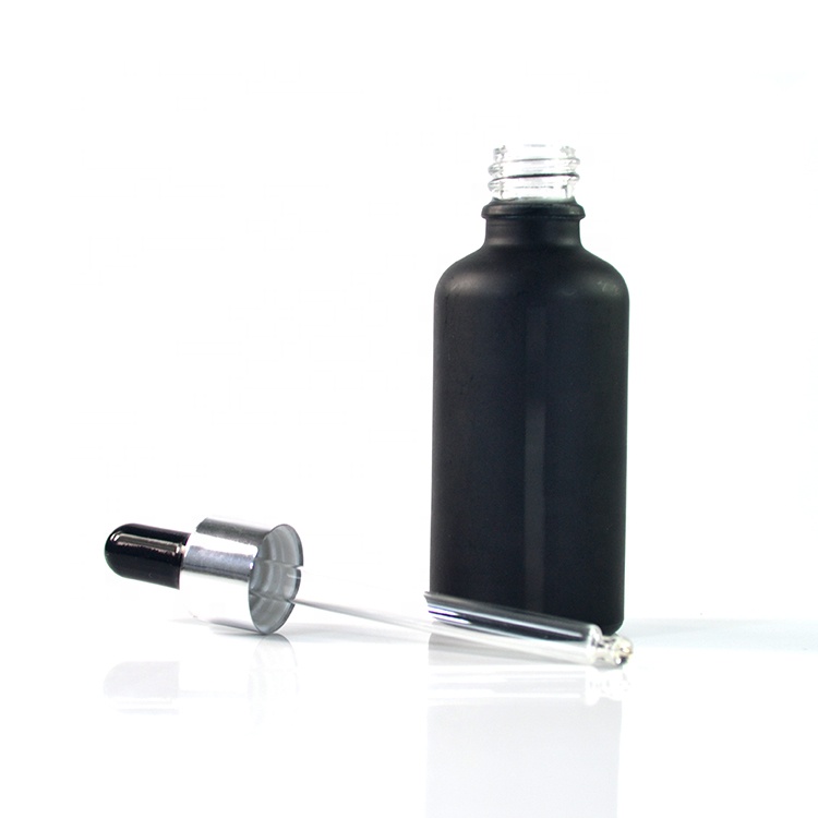 wholesale e liquid 10ml 15ml 30ml 50ml 100ml matte white black glass dropper Essential oil bottle with window